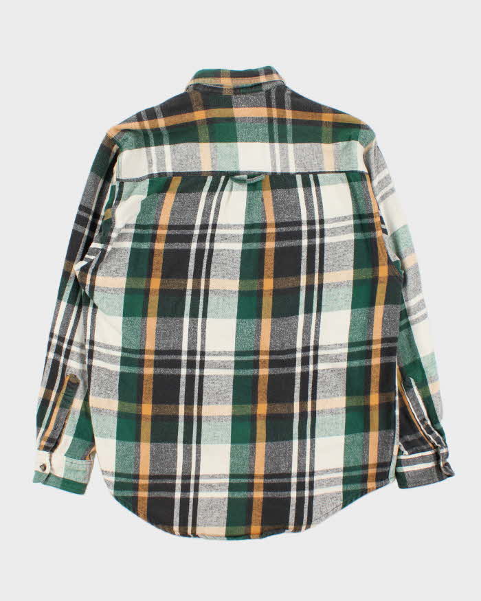 Vintage 1990s Eddie Bauer Mckinley Plaid Long Sleeve Flannel Shirt - M