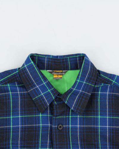 Vintage Eddie Bauer Plaid Long Sleeve Flannel Shirt - S
