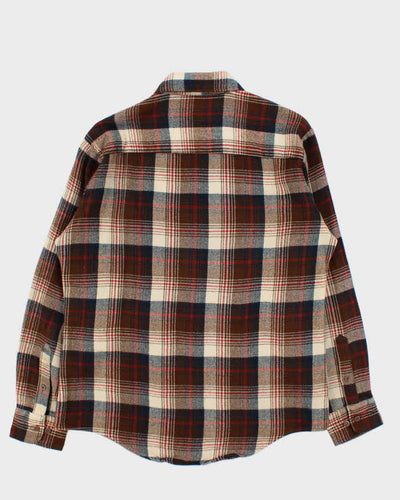 Vintage 1980s Sears Plaid Long Sleeve Flannel Shirt - L
