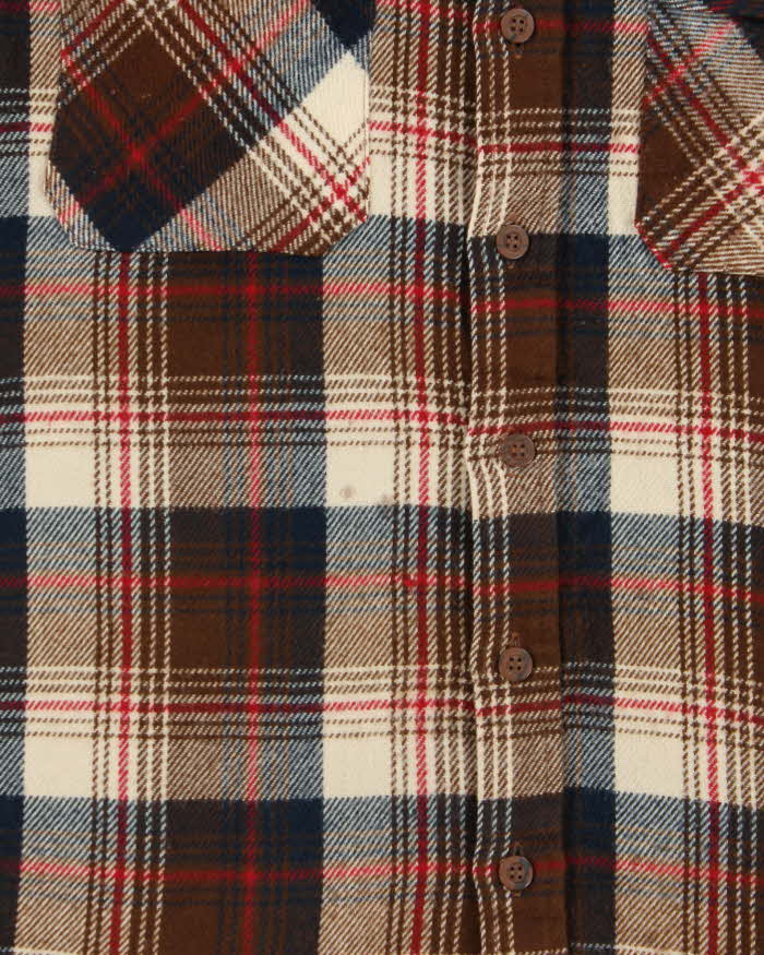 Vintage 1980s Sears Plaid Long Sleeve Flannel Shirt - L