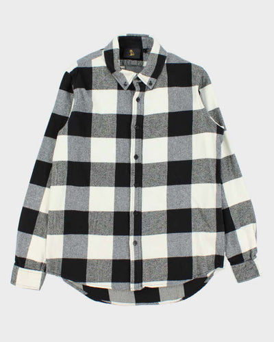 October's Very Own OVO Buffalo Plaid Oversized Long Sleeve Flannel Shirt - S
