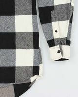October's Very Own OVO Buffalo Plaid Oversized Long Sleeve Flannel Shirt - S