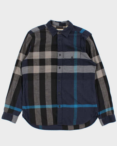 Vintage 00s Burberry Brit Novacheck Cotton Long Sleeve Flannel Shirt - L
