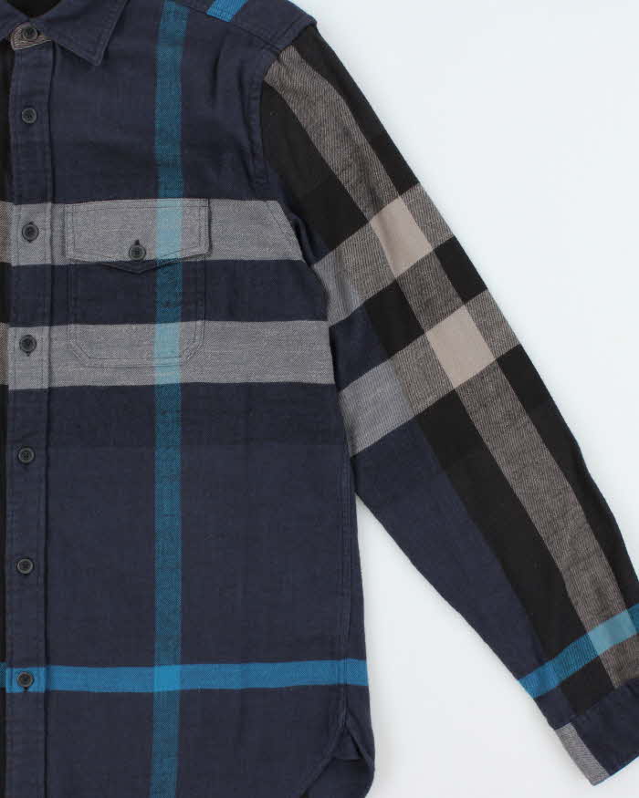 Vintage 00s Burberry Brit Novacheck Cotton Long Sleeve Flannel Shirt - L