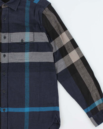 Vintage 00s Burberry Brit Novacheck Cotton Long Sleeve Flannel Shirt - L