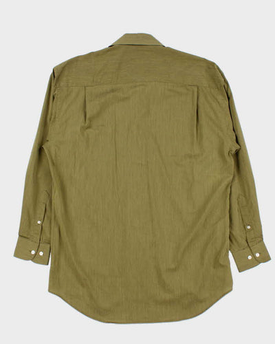 Vintage 1990s Christian Dior Satin Long Sleeve Shirt - L