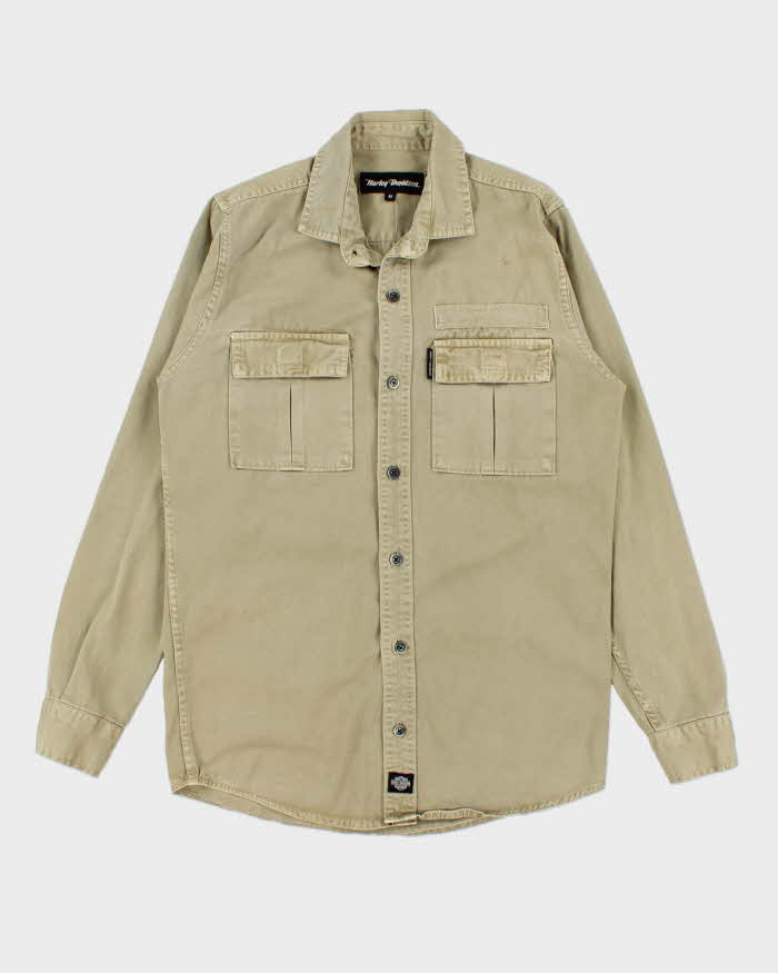 Vintage 00s Harley Davidson Heavyweight Long Sleeve Shirt - M