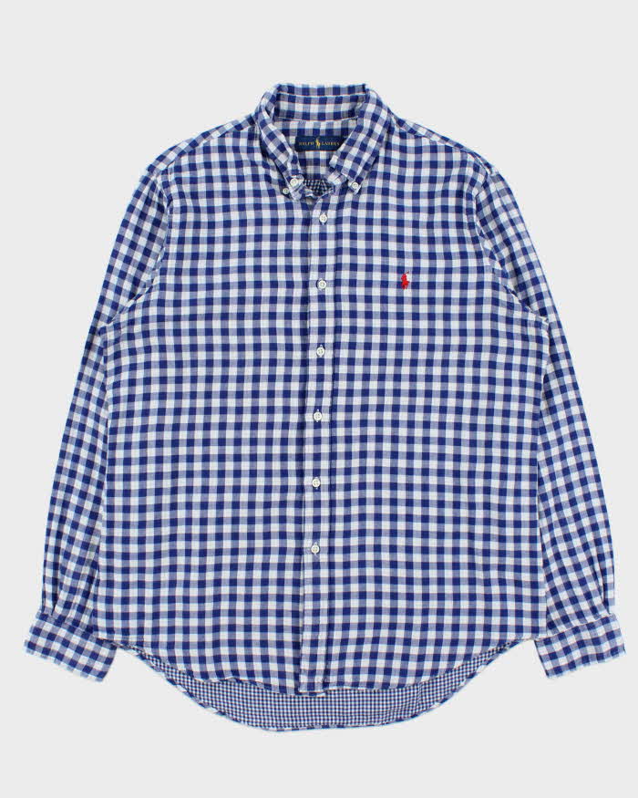 Vintage Polo Ralph Lauren Gingham Soft Cotton Long Sleeve Shirt - L
