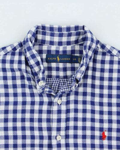Vintage Polo Ralph Lauren Gingham Soft Cotton Long Sleeve Shirt - L