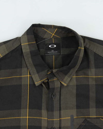 Vintage Oakley Plaid Hip Pocket Long Sleeve Over Shirt - L