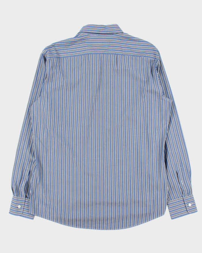 Vintage 00s Ermenegildo Zegna Striped Long Sleeve Shirt - XL