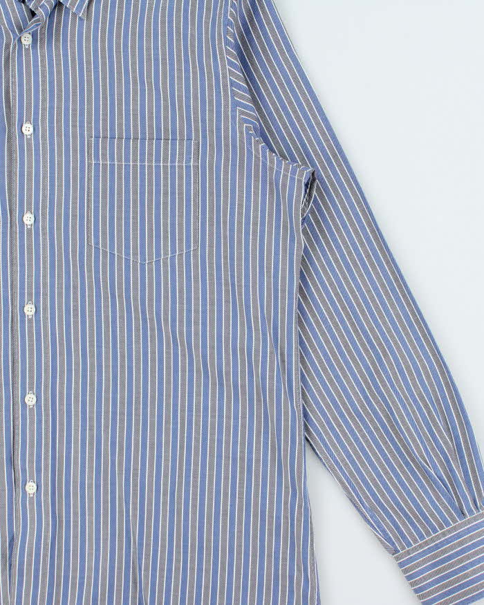 Vintage 00s Ermenegildo Zegna Striped Long Sleeve Shirt - XL