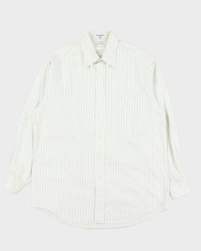 Vintage 1990s Valentino Uomo Striped Long Sleeve Shirt - L