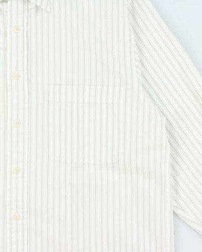 Vintage 1990s Valentino Uomo Striped Long Sleeve Shirt - L