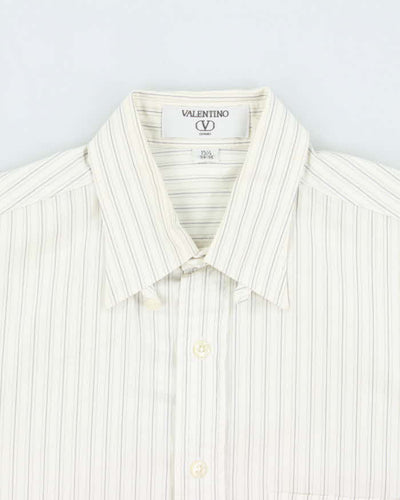 Vintage 1990s Valentino Uomo Striped Long Sleeve Shirt - L