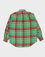Vintage 1990s Polo Ralph Lauren Blake Plaid Oversized Flannel Long Sleeve Shirt - L