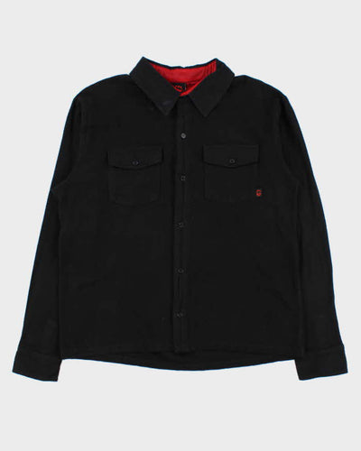 Vintage 00s Spitfire Wheels Old E Embroidered Flannel Long Sleeve Shirt - L