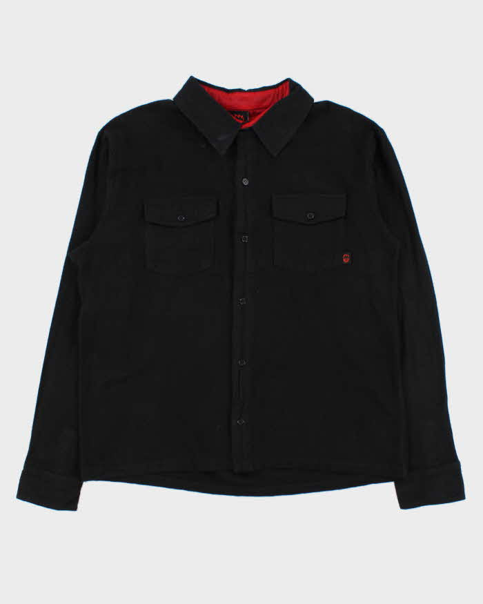 Vintage 00s Spitfire Wheels Old E Embroidered Flannel Long Sleeve Shirt - L