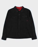 Vintage 00s Spitfire Wheels Old E Embroidered Flannel Long Sleeve Shirt - L