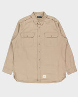 Vintage Polo Ralph Lauren Army Surplus Heavyweight Oversized Long Sleeve Shirt - XL