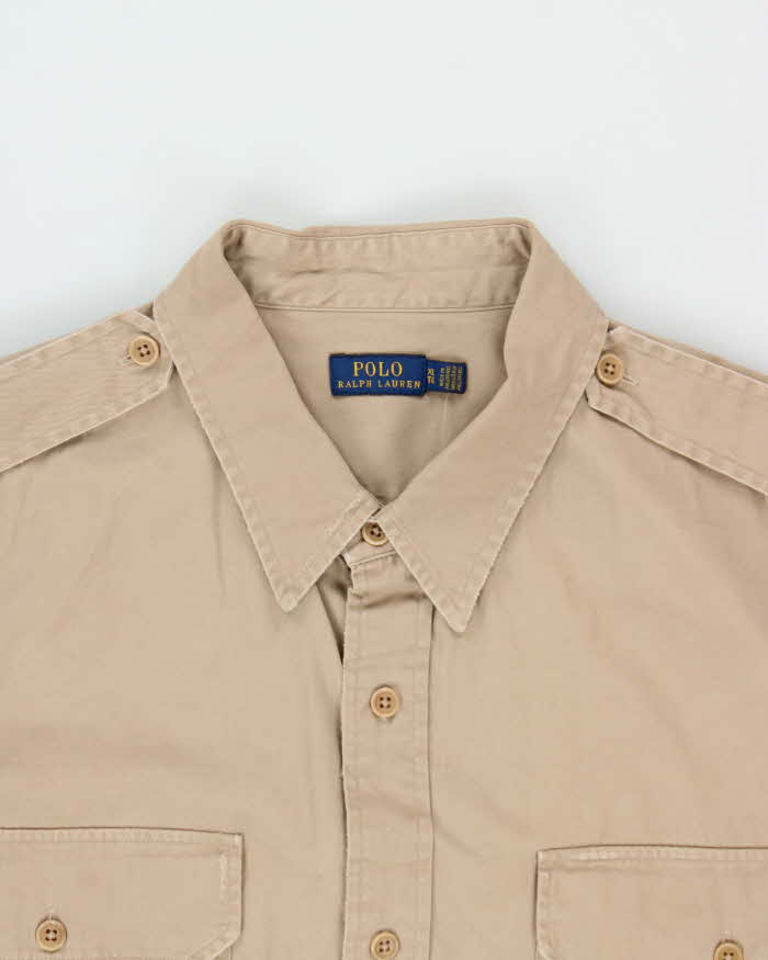 Vintage Polo Ralph Lauren Army Surplus Heavyweight Oversized Long Sleeve Shirt - XL