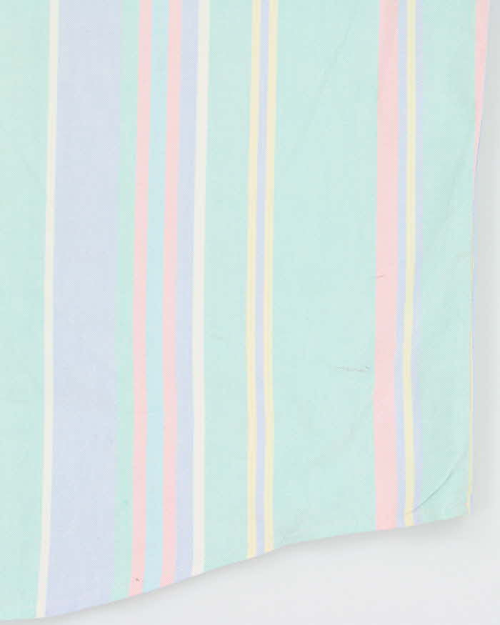 Vintage 1990s Polo Ralph Lauren Multicoloured Pastel Striped Long Sleeve Shirt - M