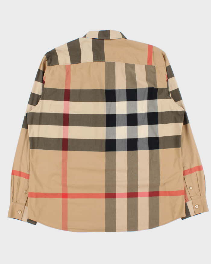 Burberry Large Nova Check Cotton Poplin Long Sleeve Shirt - XXL