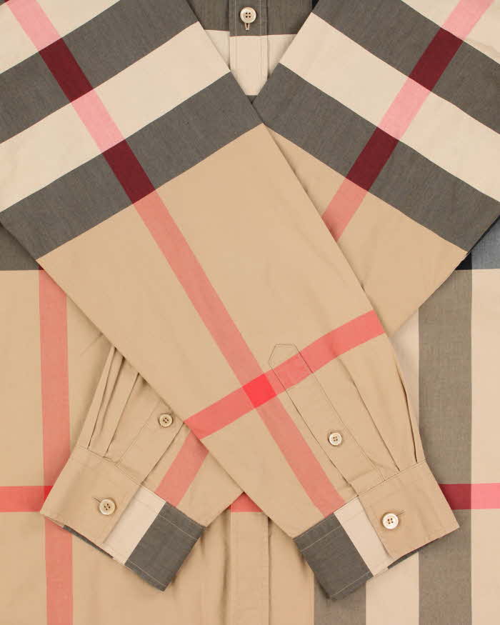 Burberry Large Nova Check Cotton Poplin Long Sleeve Shirt - XXL