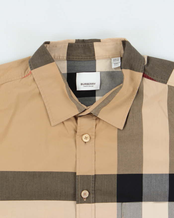 Burberry Large Nova Check Cotton Poplin Long Sleeve Shirt - XXL
