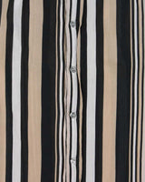 Vintage Y2K 00s Dolce &amp; Gabbana Striped Sheer Cotton Long Sleeve Shirt - L