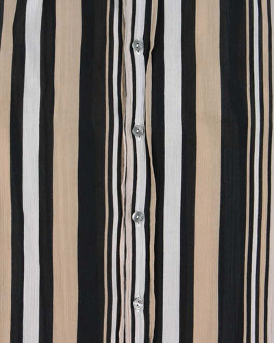 Vintage Y2K 00s Dolce & Gabbana Striped Sheer Cotton Long Sleeve Shirt - L