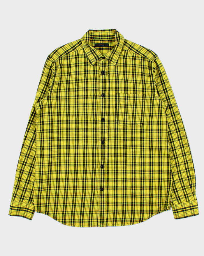 Vintage Diesel Only The Brave Print Flannel Long Sleeve Shirt - L