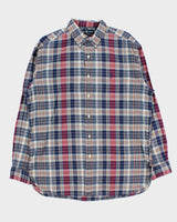 Vintage 1990s Polo Ralph Lauren Mcmeel Soft Cotton Plaid Long Sleeve Shirt - L