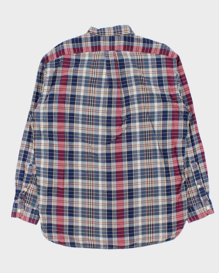 Vintage 1990s Polo Ralph Lauren Mcmeel Soft Cotton Plaid Long Sleeve Shirt - L