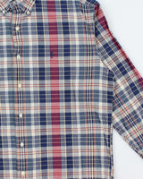 Vintage 1990s Polo Ralph Lauren Mcmeel Soft Cotton Plaid Long Sleeve Shirt - L