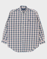 Vintage 1990s Polo Ralph Lauren Blake Plaid Oversized Long Sleeve Shirt - M