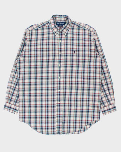 Vintage 1990s Polo Ralph Lauren Blake Plaid Oversized Long Sleeve Shirt - M