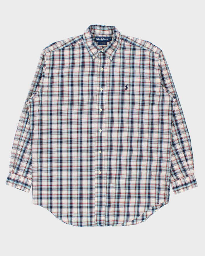 Vintage 1990s Polo Ralph Lauren Blake Plaid Oversized Long Sleeve Shirt - M