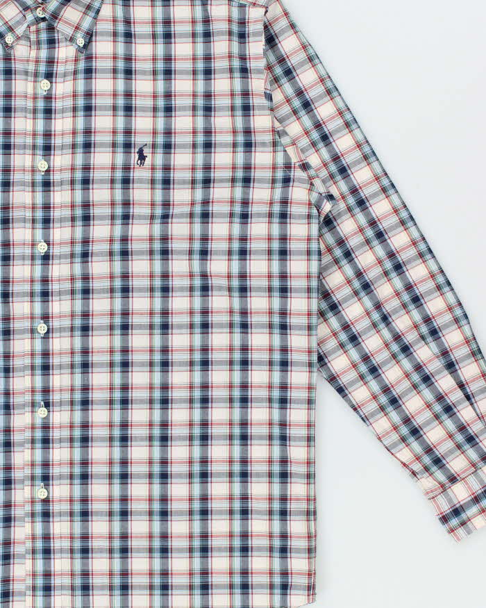 Vintage 1990s Polo Ralph Lauren Blake Plaid Oversized Long Sleeve Shirt - M