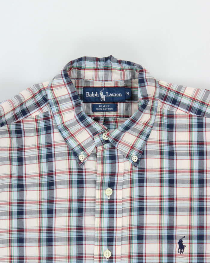 Vintage 1990s Polo Ralph Lauren Blake Plaid Oversized Long Sleeve Shirt - M
