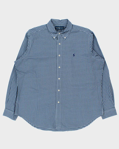 Vintage 1990s Polo Ralph Lauren Plaid Long Sleeve Shirt - XL