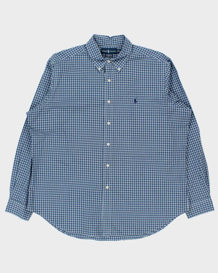 Vintage 1990s Polo Ralph Lauren Plaid Long Sleeve Shirt - XL