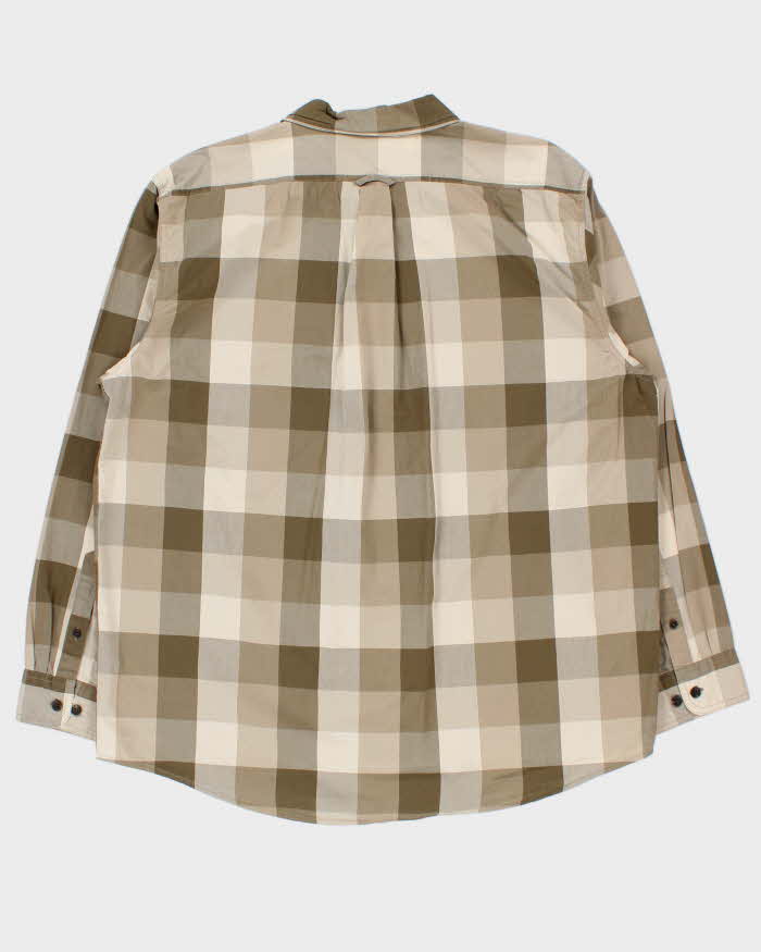 Vintage Filson Feather Cloth Khaki Olive Long Sleeve Flannel Shirt - XL