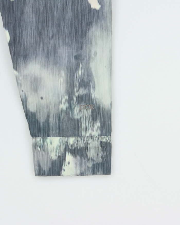 AW2021 Dior x Peter Doig Silk Blend Graphic Long Sleeve Button Down Shirt - L