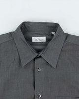 Vintage 1990s Courreges Grey Shimmer Long Sleeve Shirt - XL