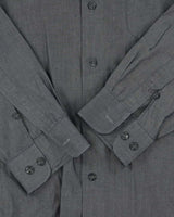 Vintage 1990s Courreges Grey Shimmer Long Sleeve Shirt - XL