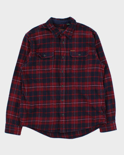 Vintage 00s Orvis Plaid Heavyweight Flannel Long Sleeve Over Shirt - L