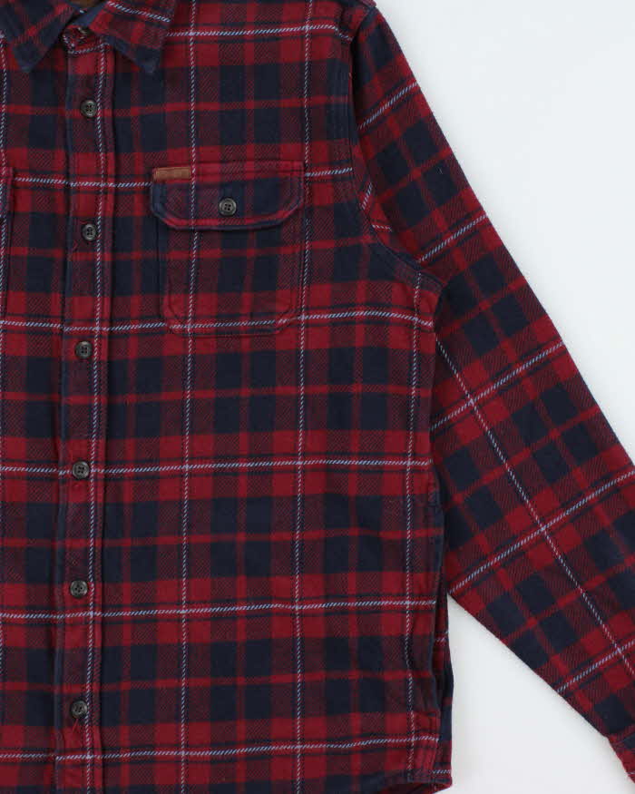 Vintage 00s Orvis Plaid Heavyweight Flannel Long Sleeve Over Shirt - L