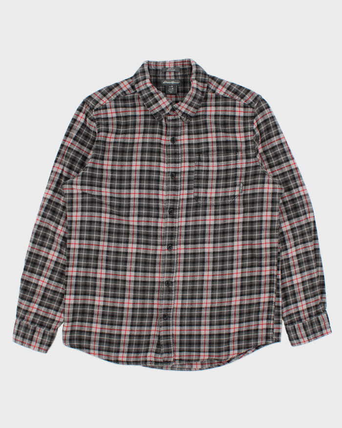 Vintage Eddie Bauer Plaid Long Sleeve Flannel Shirt - M