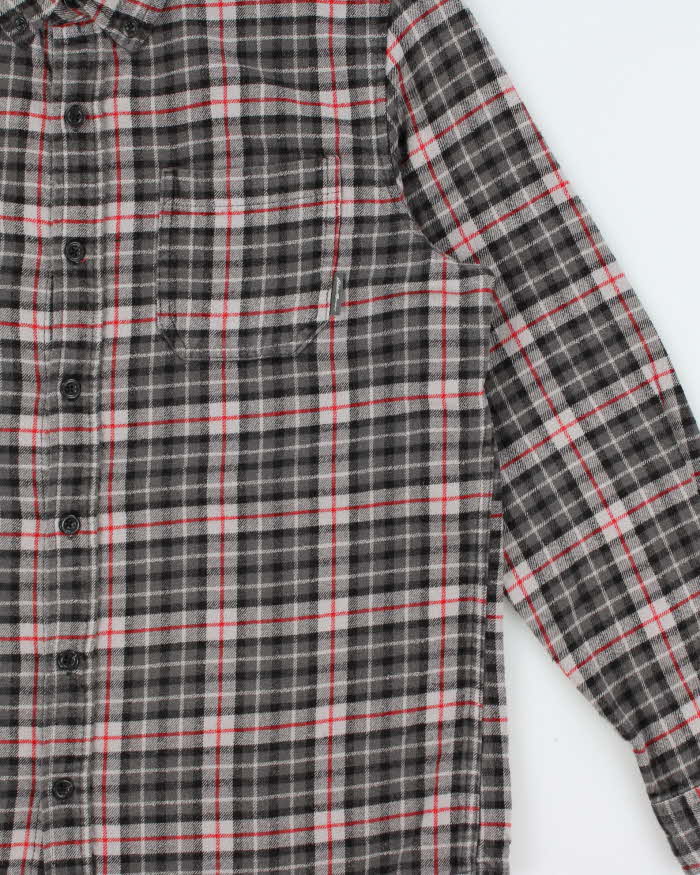 Vintage Eddie Bauer Plaid Long Sleeve Flannel Shirt - M